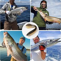 Leurre souple de pêche 10cm 6g, simulation de vers de terre et de loche, leurres bioniques nageurs pour la pêche au bar