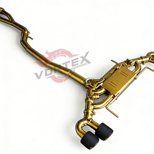 Sistema de Escape Catback Valvetronic Vortex de Acero Inoxidable 304 con Cerámica Dorada para Nissan GT-R R35 2009-2025 con Control Remoto - Product Image 3