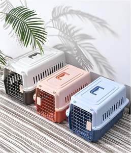 Caja de Transporte para Perros Aprobada por Aerolíneas, de Plástico, con Asa, Jaula para Mascotas, Bolsa de Transporte y Caseta de Viaje con Puerta Metálica - Product Image 4