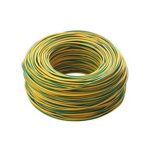 Cable Eléctrico Unipolar Fs17 de 4mm² Amarillo-Verde, Rollo de 100m, Conductor de Cobre Aislado para Uso en Construcción - Product Image 2
