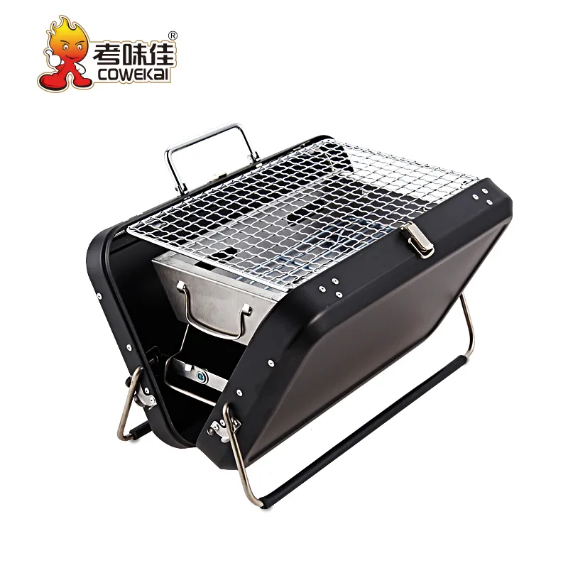 Groothandel Fabriek Verkoop Koffer Outdoor Camping Rvs Opvouwbare Houtskool Bbq Grill