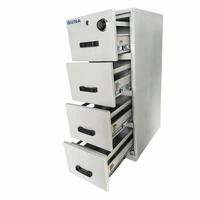 Armoire à tiroirs moderne en acier ignifuge et antimagnétique, résistance au feu 2 heures 7000 Gauss pour bureau, hôpital, laboratoire