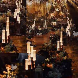 Nueva guía de camino dorado de boda de estilo europeo con candelabros de <span class=keywords><strong>8</strong></span> cabezas para decoración de accesorios de boda escenario boda T-<span class=keywords><strong>stage</strong></span> - Product Image 2