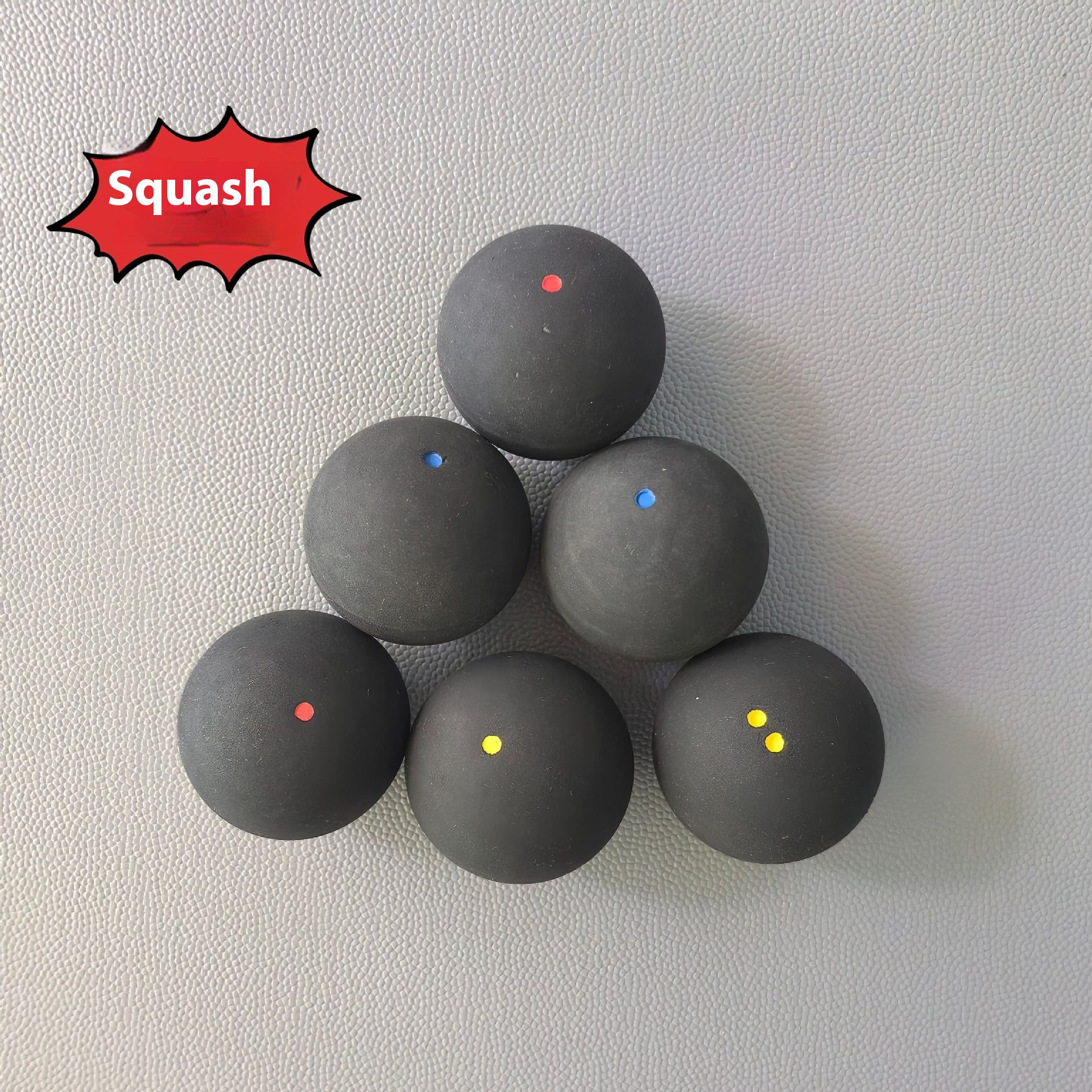 Professional Squash Balls for Players All Levels Blue Dot Yellow Dot Red Dot Double Yellow Dot Varieties for Beginners Advanced
