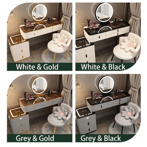 Tủ trang điểm hiện đại đơn giản phong cách công chúa kèm gương và ghế, bàn thông minh IStapromo Gifts Smart Furniture - Product Image 5