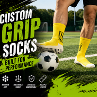 Chaussettes de football confortables, respirantes, antidérapantes, avec semelle en silicone, chaussettes de sport personnalisées pour hommes