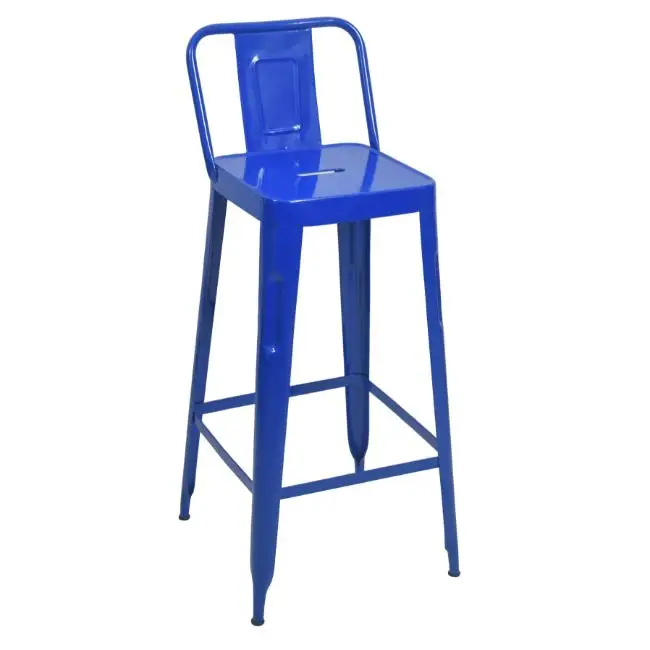 Современный Цвет по индивидуальному заказу, недорогие коммерческие кухонные синие барные стулья для завтрака из Индии