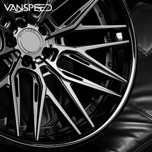 Cerchi in Lega di Alluminio Forgiato GS, Multirazza, 17 18 19 20 21 22 24 Pollici, Nuovi Neri per Auto Sportive di Lusso - Product Image 3