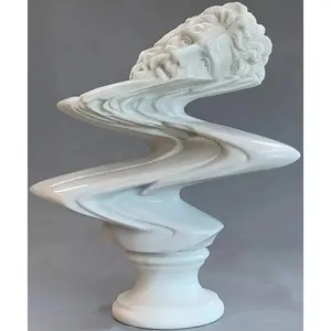 Modern custom human body abstract art marble figure sculpture for deco