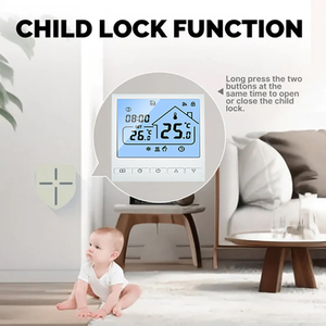 Thermostat de tuyau hydroponique wifi planche de <span class=keywords><strong>plinthe</strong></span> intelligente avec lumière led thermostat de chauffage systèmes eas - Product Image 6