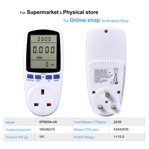 Analyseur de consommation électrique, compteur d'énergie, prise de mesure de puissance - Product Image 3