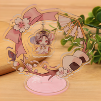 N'importe quelle forme populaire personnalisé acrylique Table voyageur en plastique imprimé Anime clair voyageur debout coloré petite quantité balançoire support