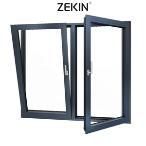 Style français personnalisé <span class=keywords><strong>baie</strong></span> <span class=keywords><strong>vitrée</strong></span> cuisine fenêtre à battant coulissante salle de bain inclinable et tourner fenêtre en aluminium - Product Image 2