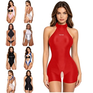 Trajes de Baño Personalizados para Mujer, de Primera Calidad, con Logotipo, para Competencia, Trajes de Baño de Una Pieza, Transparentes, Tipo Leotardo - Product Image 1