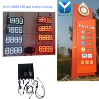 Modules LED étanches IP65 pour affichage des prix de la station-service, panneau numérique à 7 segments pour les prix du carburant