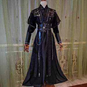Disfraz de Cosplay de Mo Ran, Traje de Anime para Hombre, Hanfu Negro Chino Antiguo de Zhou Hui Hei Shui Gu Yun - Product Image 1