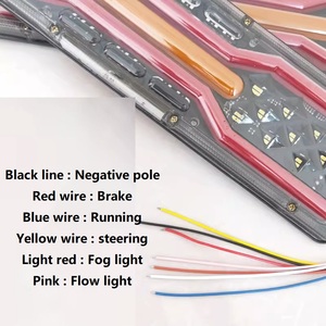 Feu arrière électronique à diodes 24 V pour camion et remorque, multifonctionnel universel avec clignotant séquentiel - Product Image 4