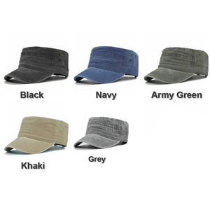 Bán Buôn Anh Retro Flat Top Gorras Rửa Bông Mũ Bóng Chày Tùy Chỉnh Cổ Điển Thêu Vá Mens Hat - Product Image 4
