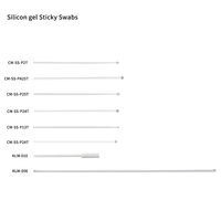 Silicone Sticky Swab ABS/Paper/Acrylic Handle ESD Precision Cleaning Swabstick Dust Remover for Camera Optical Lens LED LCD
