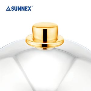 Vaisselle de restaurant commerciale 10 pouces assiette ronde en acier inoxydable couvercle de plat de service couvercle de plaque de nourriture à la vapeur - Product Image 2