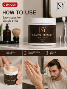 Pommade Classique 113g pour Hommes – Tenue Moyenne, Brillance Naturelle, Coiffage Flexible, Facile à Utiliser – Cire Coiffante Marque Privée OEM ODM Vente en Gros - Product Image 4