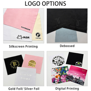 Small Anti Tarnish Embossed Logo Soft Personalized Customized Custom Suede Microfiber Jewelry <strong>Cloth</strong> - Product Image 4