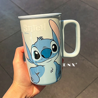 Mugs en Céramique Disney avec Poignée, Tasses à Café et Lait de Dessins Animés pour École, Bureau et Cadeau