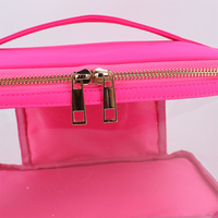 Trousse de toilette transparente imperméable grande capacité, résistante à l'usure, sac de maquillage de voyage portable, étui cosmétique transparent avec poignée