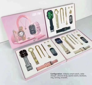 Nuovo <span class=keywords><strong>Smartwatch</strong></span> da <span class=keywords><strong>Donna</strong></span> A58 Plus, Orologio da <span class=keywords><strong>Donna</strong></span> con Collana e Orecchini, Confezione Regalo di Gioielli, <span class=keywords><strong>Smartwatch</strong></span> Femminile - Product Image 6