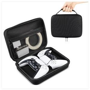 Estuche Rígido de EVA para Dos Controles, Compatible con Microsoft Xbox XSX/One y <span class=keywords><strong>PS4</strong></span> 5 <span class=keywords><strong>DualSense</strong></span>, Organizador Portátil Doble para Controles de Juego - Product Image 1