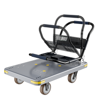 Chariot de manutention robuste antidérapant MBC-008 pour entrepôt, chariot utilitaire, chariot à plateforme pliable avec roues, capacité 1000 kg