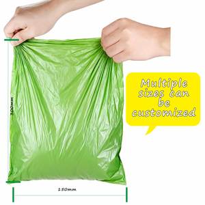 Bolsas Biodegradables y Compostables para Desechos de Perros, de Bajo Precio, con Sellado Térmico, Asa Tipo Chaleco, Material PLA, Empaque de PE, Impresión Flexográfica - Product Image 1
