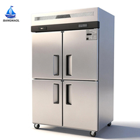 Réfrigérateur commercial à portes coulissantes 2, 4 ou 6 portes, armoire frigorifique verticale à haute efficacité pour restaurant, hôtel, cuisine commerciale