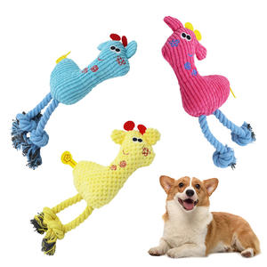 Lynpet pengiriman cepat grosir Rusa berbentuk tali katun Mainan Gigit hewan peliharaan mainan Interactive Ahan anjing kucing interaktif - Product Image 1