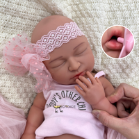 Poupée Bébé Reborn en Silicone Faite à la Main de 20 Pouces avec Rembourrage Lesté, Conception à Bouche Ouverte, Plusieurs Tailles Disponibles pour Distributeurs (Vente en Gros)