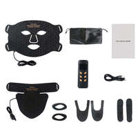 Appareil de luminothérapie portable en silicone pour le visage avec télécommande manuelle pour les voyages, le bureau, la salle de sport et la maison