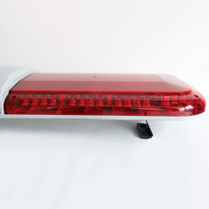 Barra de luz de advertencia LED de 47 pulgadas mejorada DC 12V Barra de luces intermitente de emergencia en la azotea 200W amplificador de sirena altavoz cargador de bocina - Product Image 2