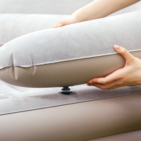 Matelas Pneumatique Auto-Gonflant Bestway 671DK avec Pompe Intégrée 203x152x43cm, Lit Gonflable Floqué pour École, Hôpital, Chambre et Parc