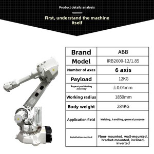 <span class=keywords><strong>Robot</strong></span> Industrial de Seis Ejes IRB2600 de <span class=keywords><strong>Segunda</strong></span> <span class=keywords><strong>Mano</strong></span> para <span class=keywords><strong>Soldadura</strong></span>, Manipulación y Pulido - Product Image 2