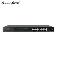 Offre Spéciale : Switch Ethernet Gigabit 18 ports (16 RJ45, 2 SFP) 32G, Montable en Rack, 1000 Mbps, 16 ports avec 2 SFP Fibre pour Solutions Réseau