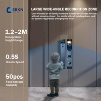 Serrure intelligente avec reconnaissance faciale 3D, empreinte digitale automatique, Tuya TTlock, clé NFC, stockage cloud pour porte en acier inoxydable, maison