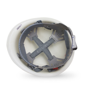 ABS 뜨거운 판매 압력 방지 비 슬롯 풀 챙 건설 헬멧 6-서스펜션 포인트 산업용 보호 하드 모자 - Product Image 5