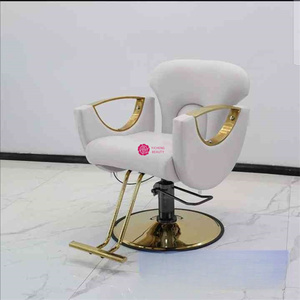 Équipement de Salon de coiffure pour femmes, hommes, style Vintage, Salon de coiffure, meubles blancs, chaise de Salon inclinable, à vendre - Product Image 1