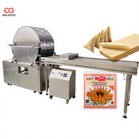 Machine automatique de fabrication de rouleaux de pâte à crêpes, de feuilles de pâte à samosas et de feuilles de pâte pour rouleaux de printemps