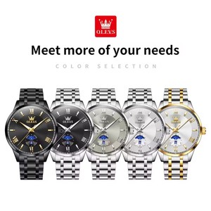   Reloj de Hombre 3638, Reloj de Cuarzo Original, Acero Inoxidable, Resistente al Agua, Luminoso, Esfera Grande, Relojes de Lujo para Hombre, Caja de Reloj - Product Image 6