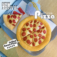 Jouet grinçant interactif d'intérieur de jouet de chien de pizza simulé par matériel écologique sûr populaire