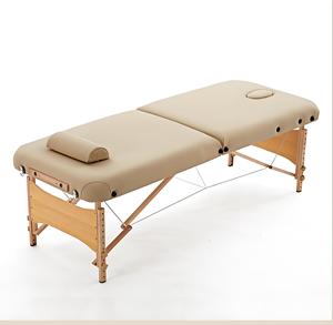 Lettino da Massaggio Portatile Pieghevole per Salone di Bellezza, Spugna ad Alta Densità, Telaio in Legno di Faggio, Altezza Regolabile - Stile Moderno per Trattamenti Viso - Product Image 1