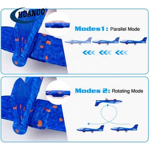 Çocuklar 2 uçuş modları LED köpük planör mancınık uçak 4 paket uçak başlatıcısı oyuncaklar hava uçağı - Product Image 3