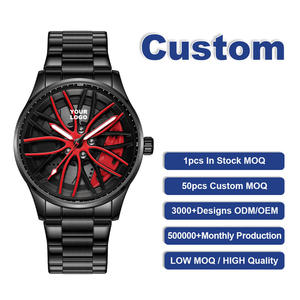 Personnalisez votre propre logo, service personnalisé, montres à quartz 9937 8901, faible MOQ, prix bas, livraison rapide, boîtier argenté pour le fond et le cadran de la montre - Product Image 1