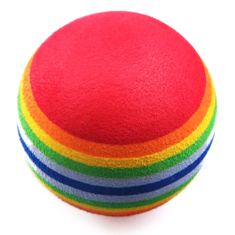 2022 мягкая губка EVA пенопластовые радужные игровые Шары Интерактивные котята мяч для домашних животных кошки собаки-eva пенопластовая игрушка с логотипом на заказ